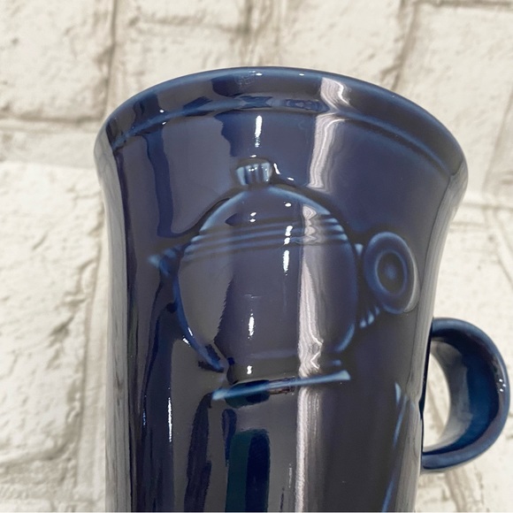 Retired 1986 FIESTA Homer Laughlin Cobalt Blue Capuccino Pedestal Mug - Picture 7 of 14